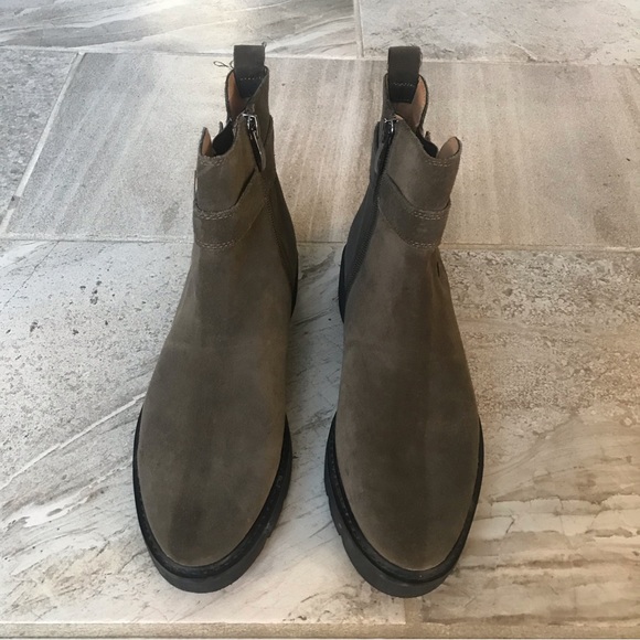 Franco Sarto Meridian Water-Resistant Suede Ankle Boots, Size 8M Women. - Picture 3 of 12